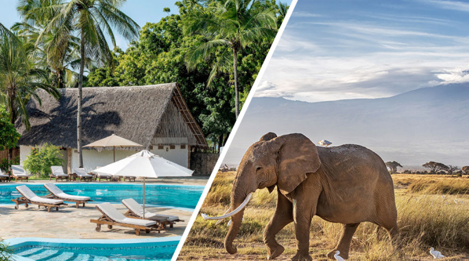 Combiné Circuit Amboseli, Tsavo Ouest & Est en 5 nuits + Ôclub Select Diamonds Malindi 5*, Combiné Kenya par Ôvoyages Combiné Circuit Amboseli, Tsavo Ouest & Est en 5 nuits + Ôclub Select Diamonds Malindi 5*, Combiné Kenya par Ôvoyages